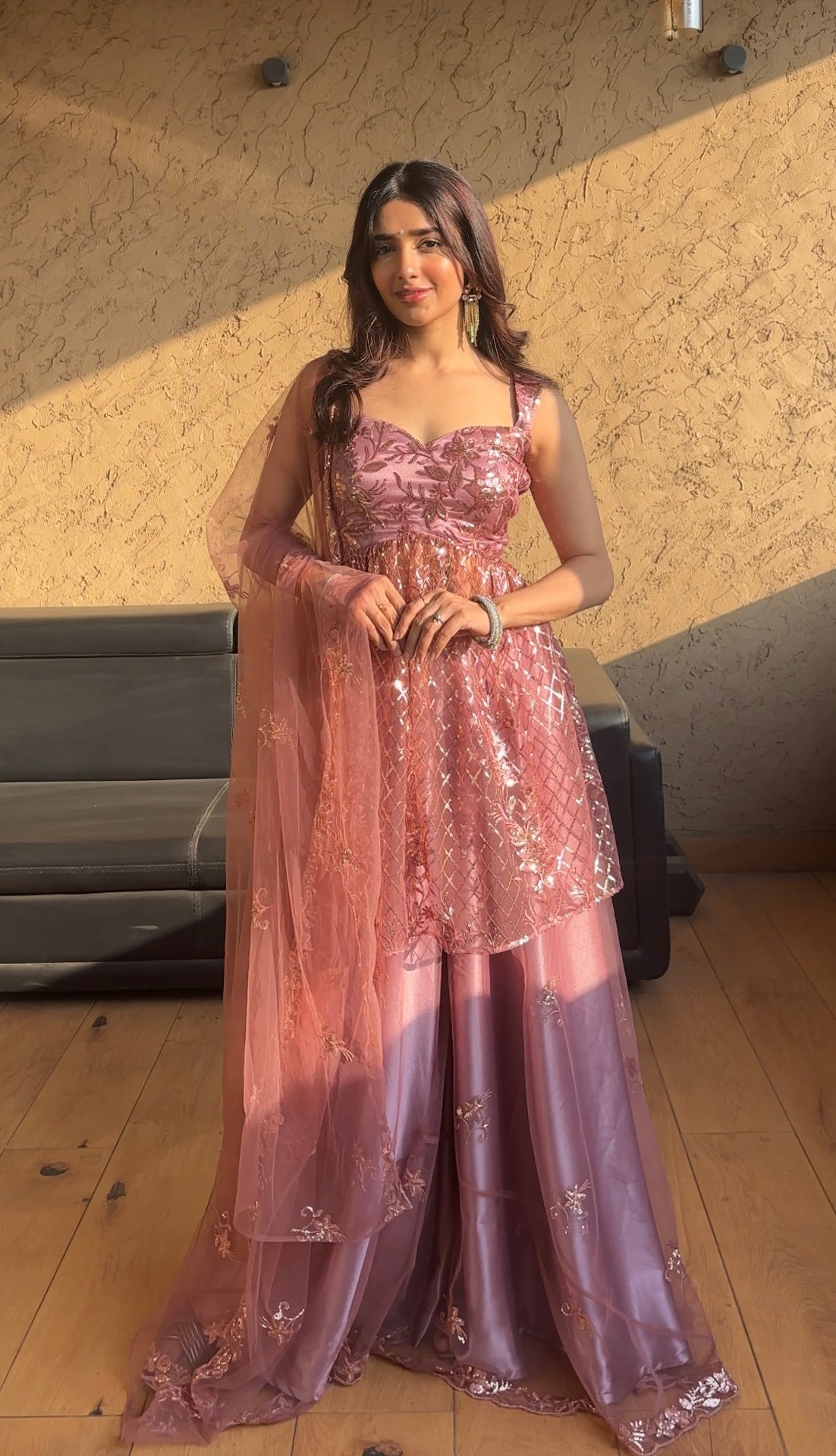 Lashkara Pink Suit – A Fashionable 3 Piece Sharara by Salwaar Tameez Lashkara Pink Suit – A Fashionable 3 Piece Sharara by Salwaar Tameez