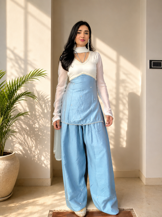 Snow White Set- Farshi Salwaar Suit