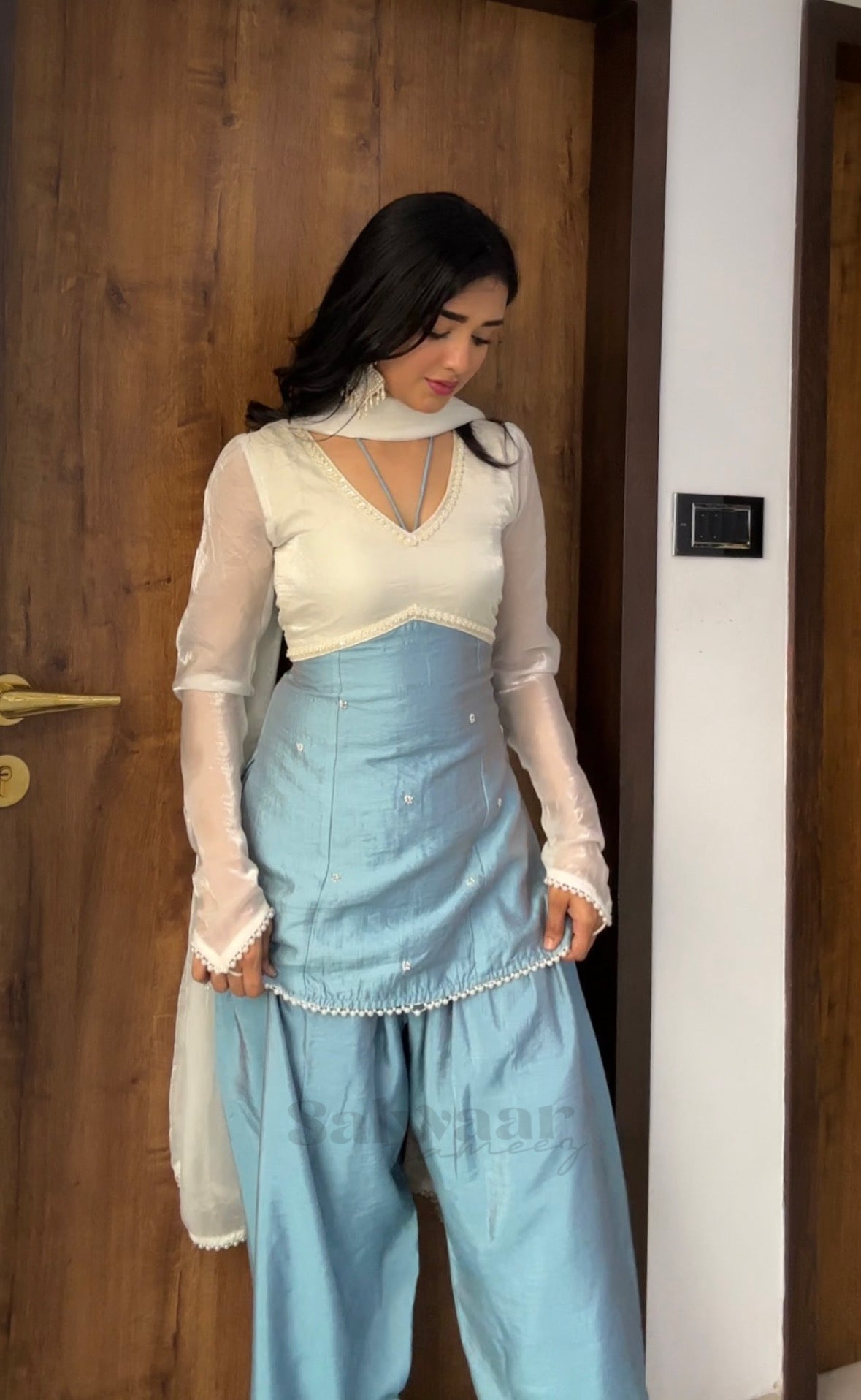 Snow White Set- Farshi Salwaar Suit