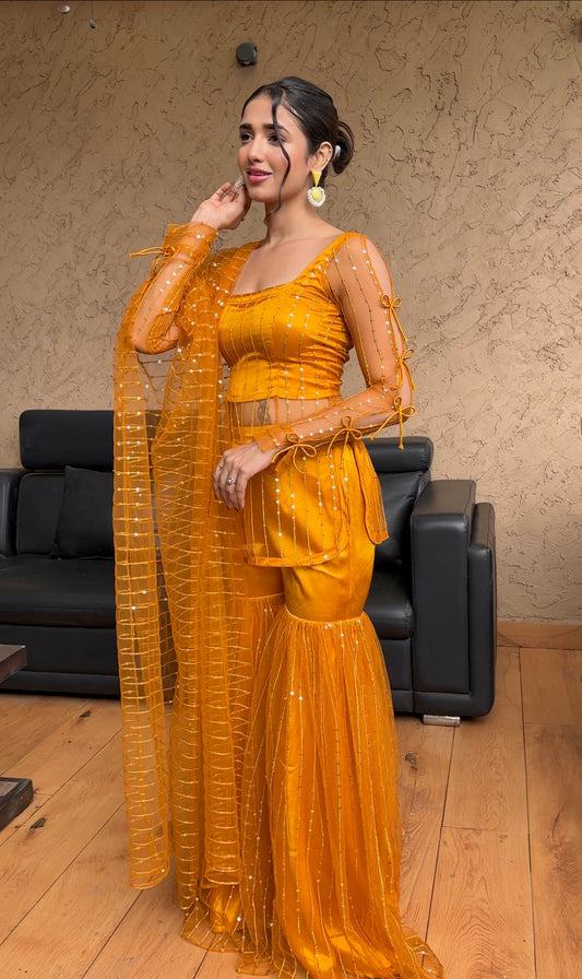 Laddoo Sharara Suit Set