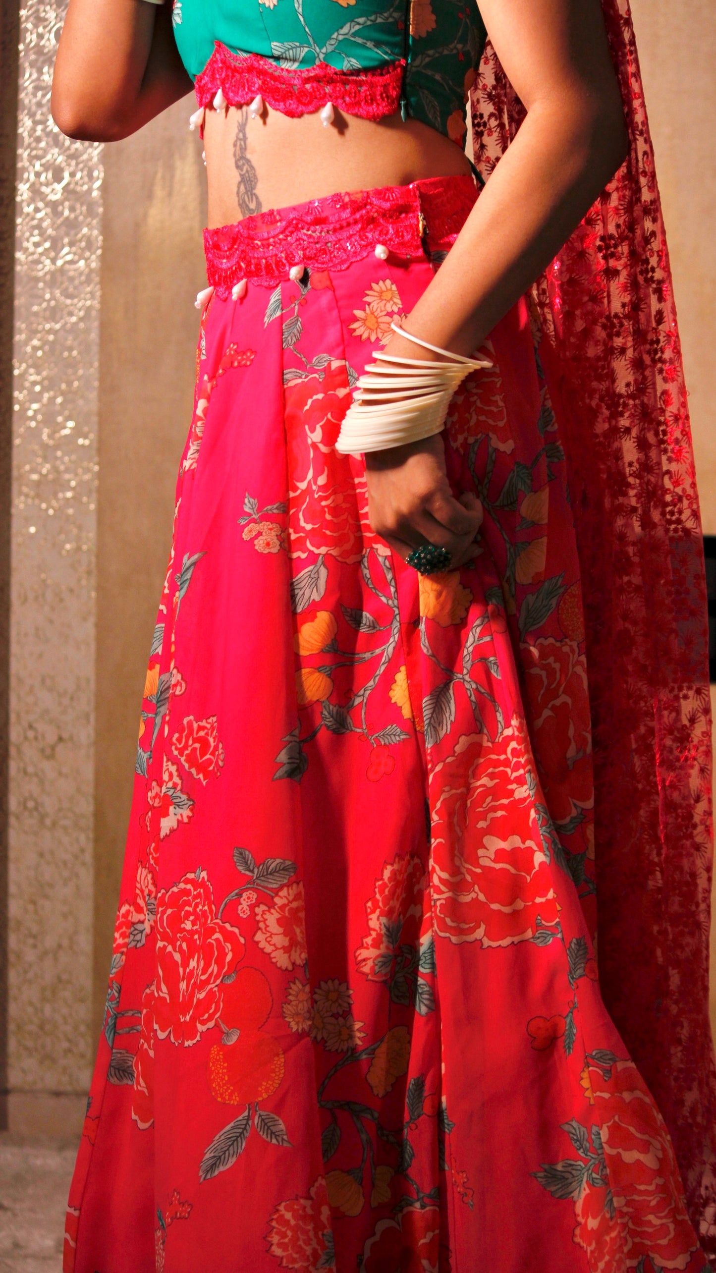 Phoolbari Printed Lehenga